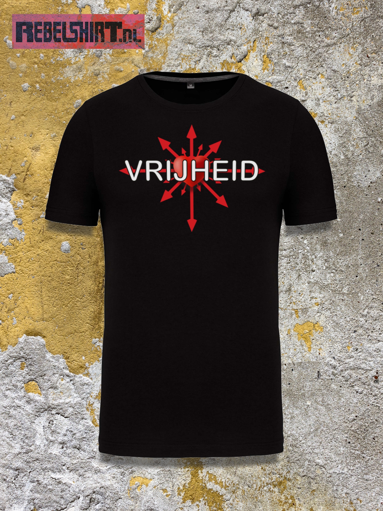 T shirt rood discount hart